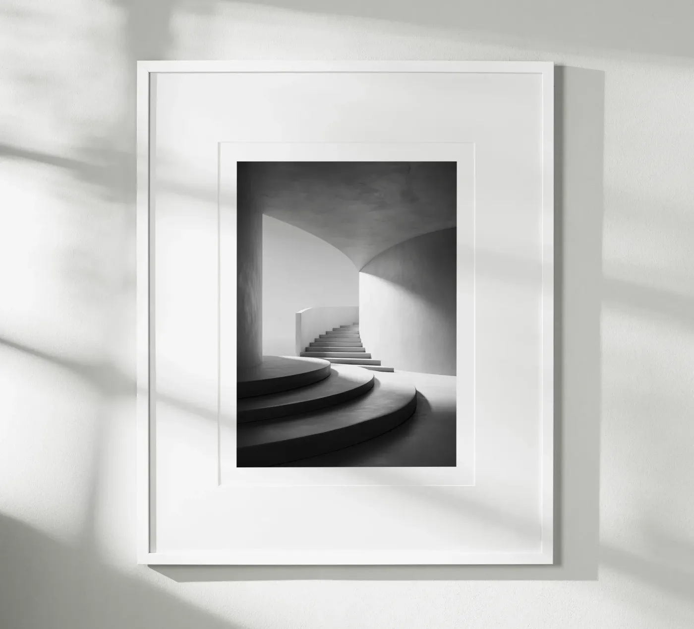 Curved steps poster by Monochrome