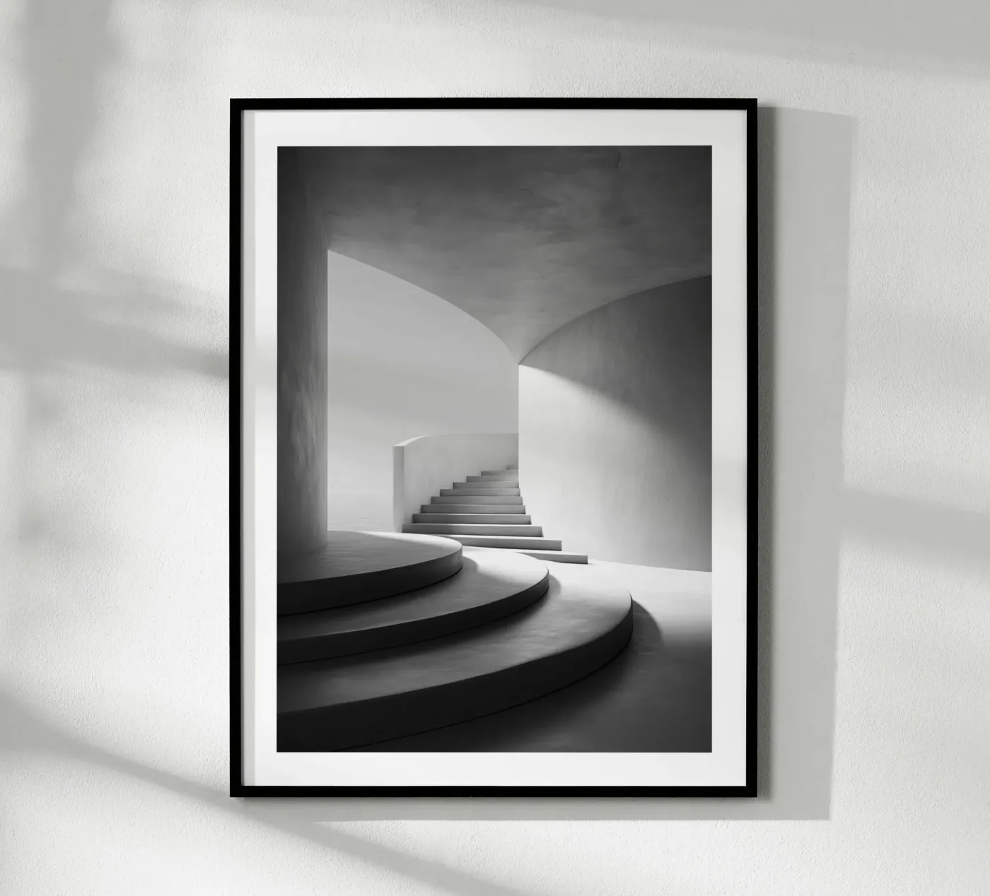 Curved steps poster by Monochrome