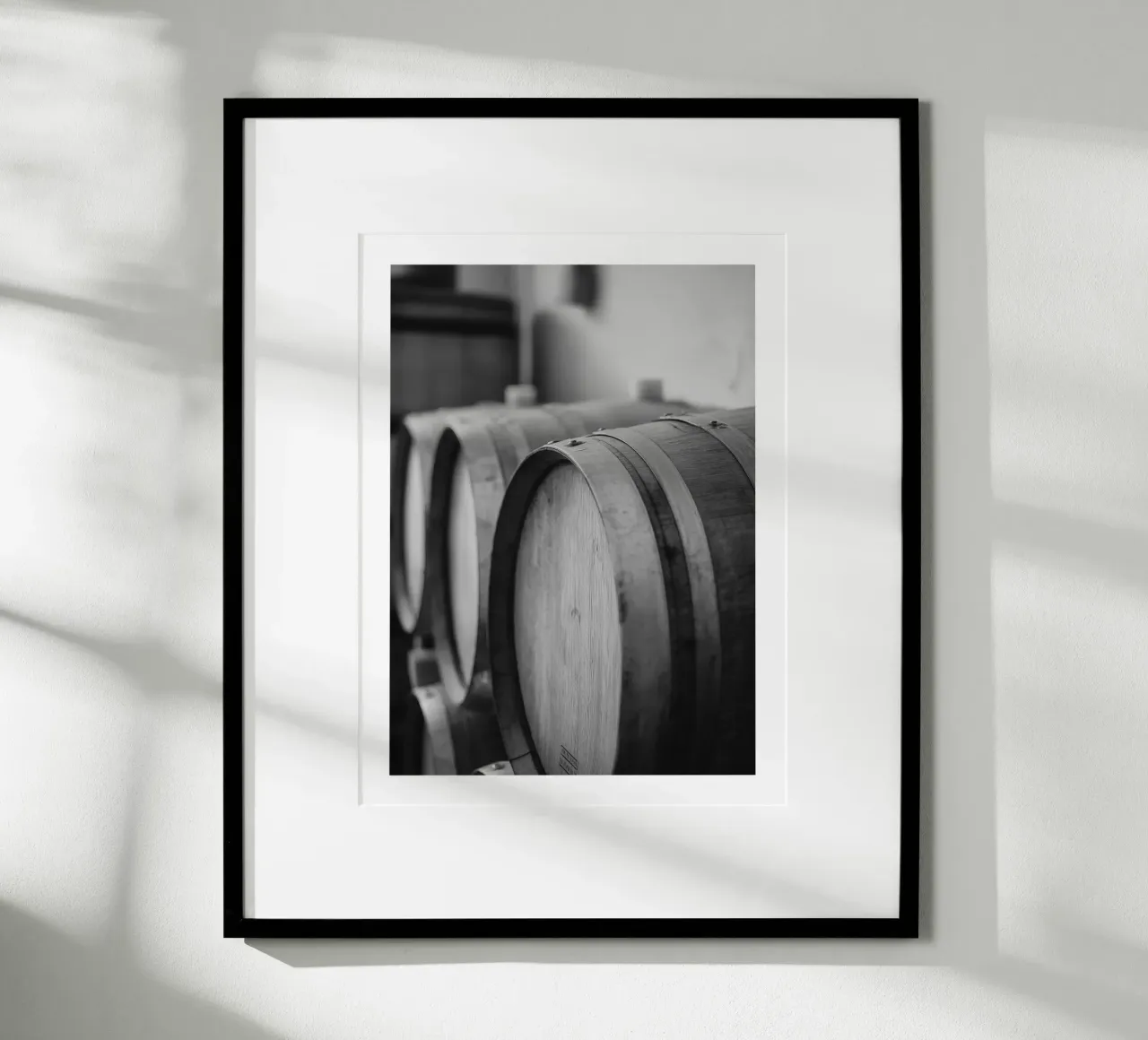 Eichenfässer Poster von Monochrome