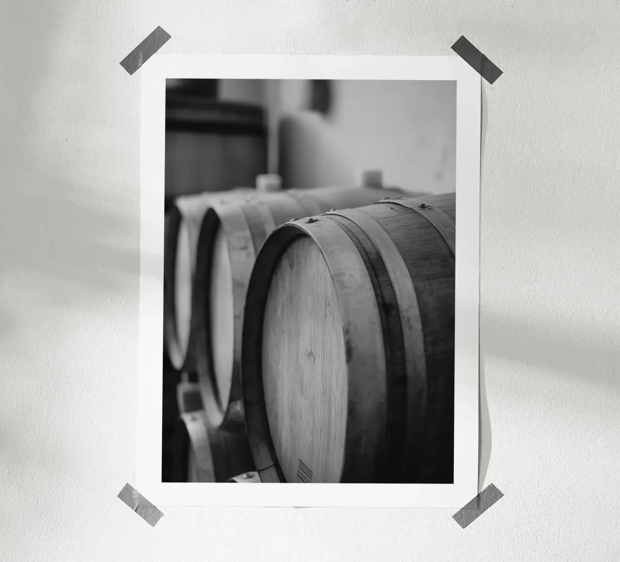 Eichenfässer Poster von Monochrome