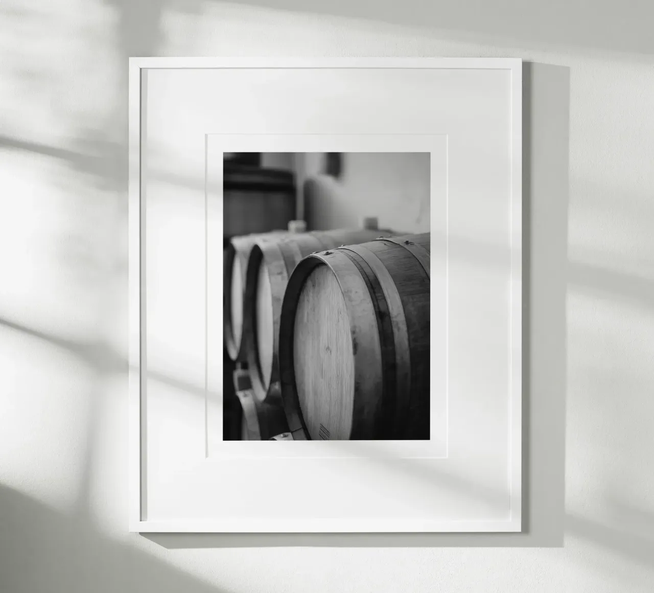 Eichenfässer Poster von Monochrome