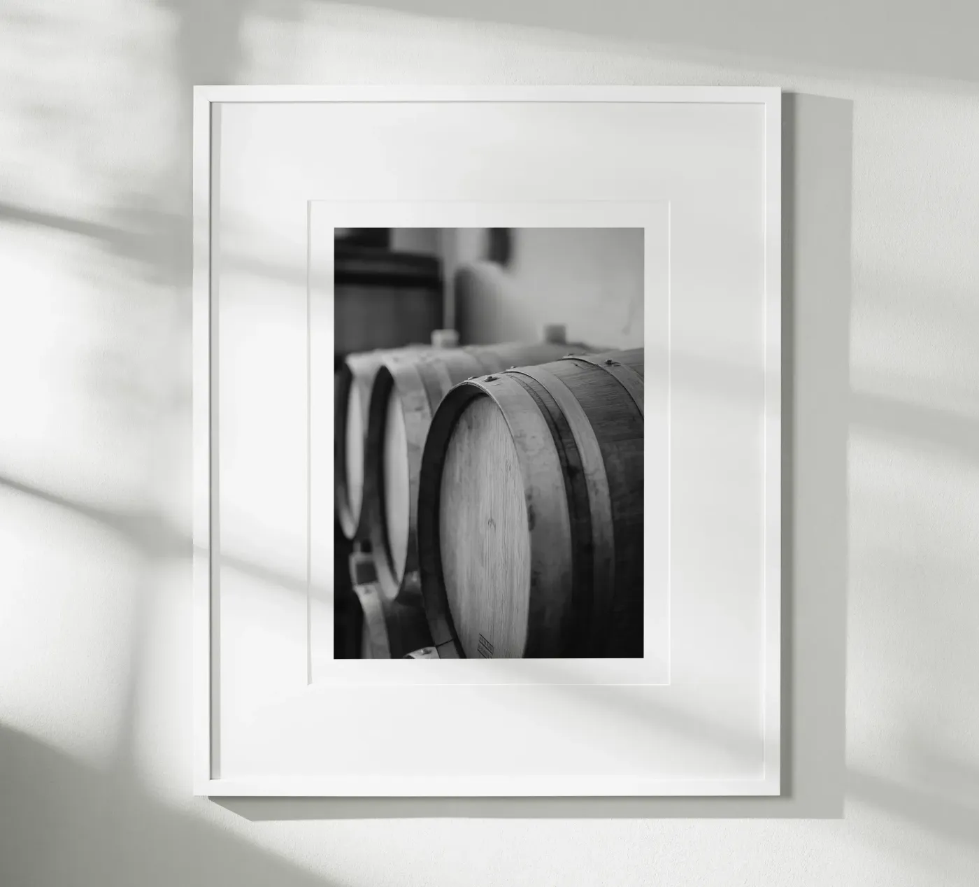 Eichenfässer Poster von Monochrome
