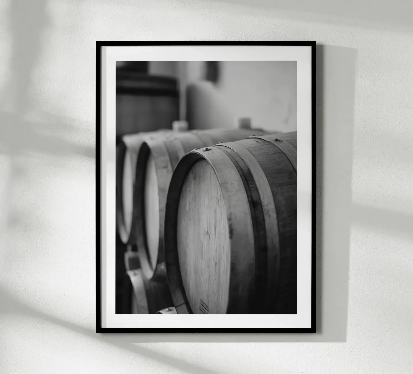 Eichenfässer Poster von Monochrome