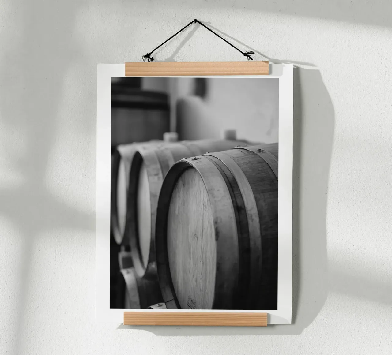 Eichenfässer Poster von Monochrome