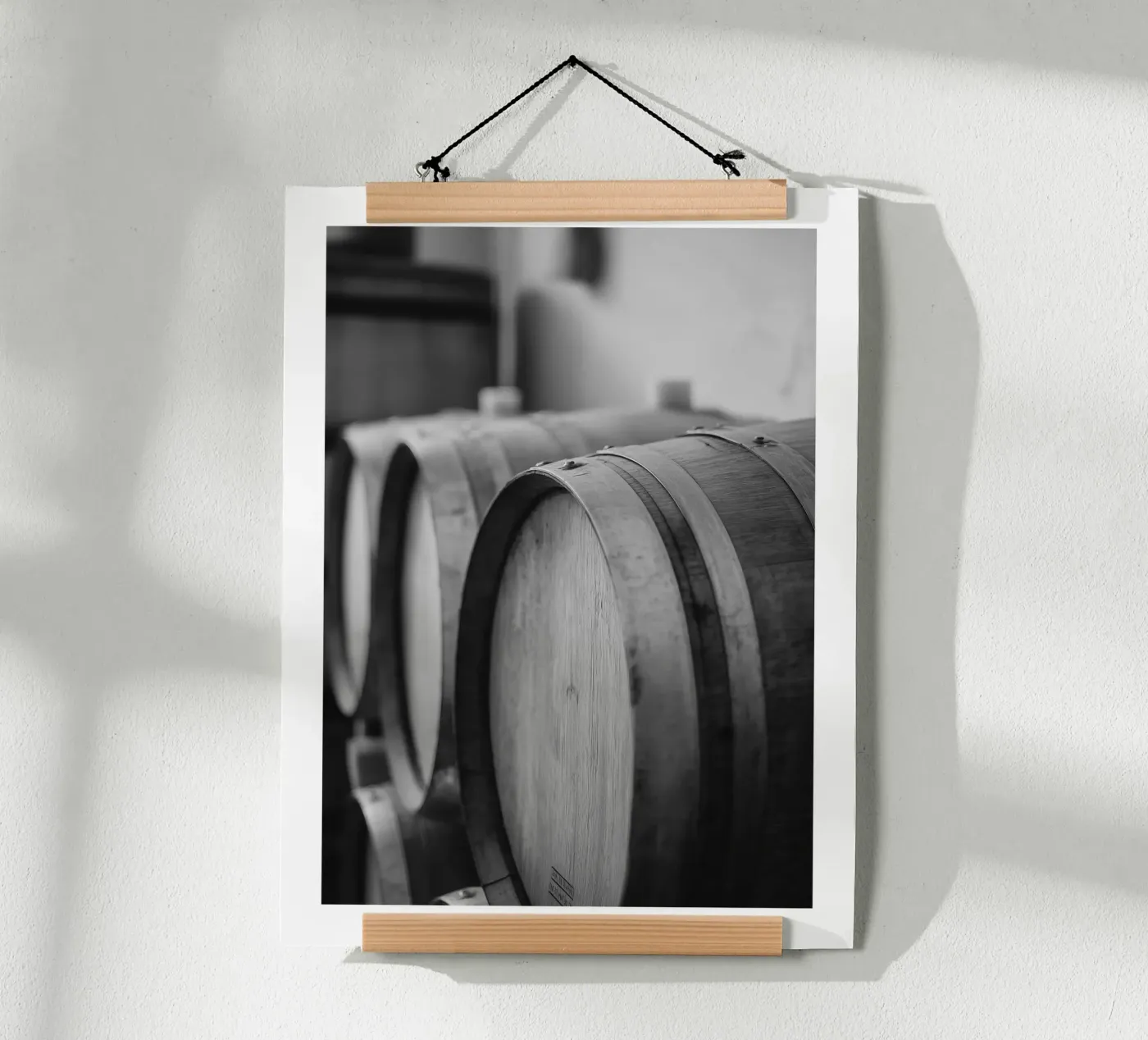 Eichenfässer Poster von Monochrome
