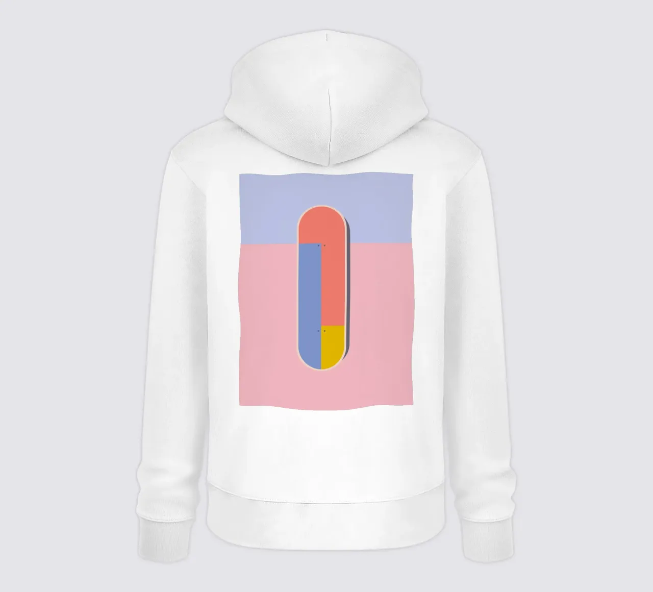 Color Blocks Skateboard 01 felpa con cappuccio da DARIA IVANOVNA