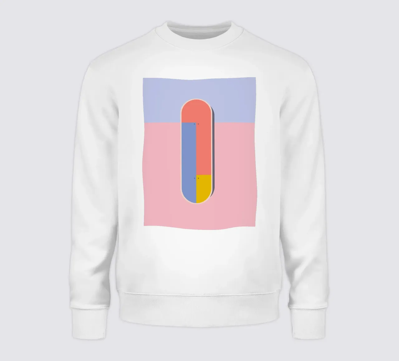 Color Blocks Skateboard 01 sweatshirt by DARIA IVANOVNA