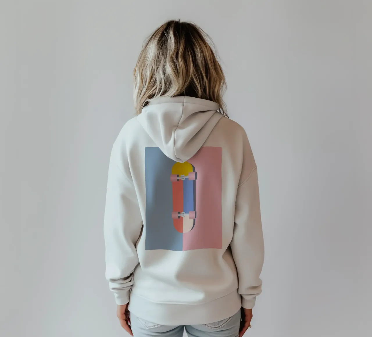 Color Blocks Skateboard 02 felpa con cappuccio da DARIA IVANOVNA