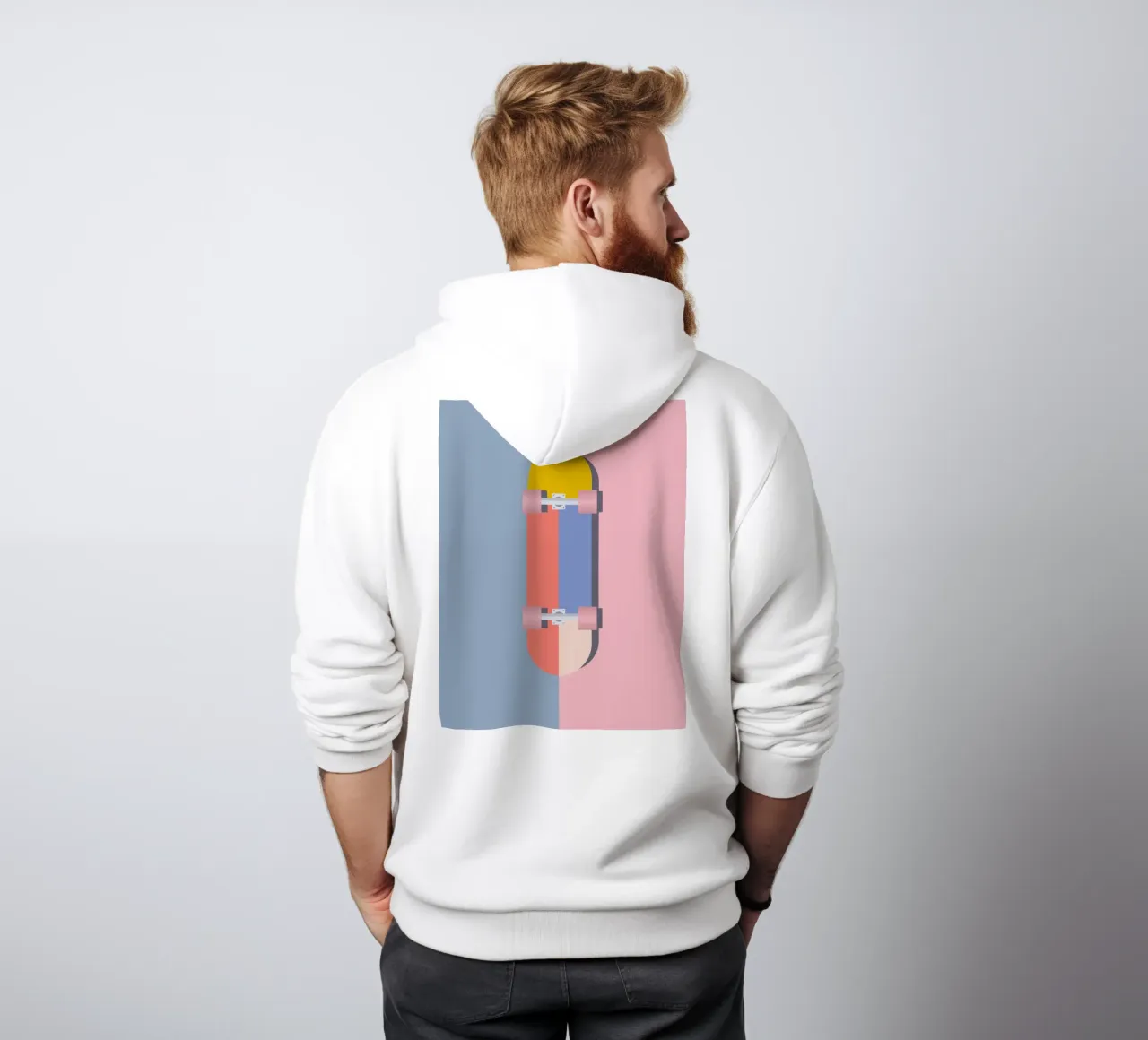 Color Blocks Skateboard 02 felpa con cappuccio da DARIA IVANOVNA