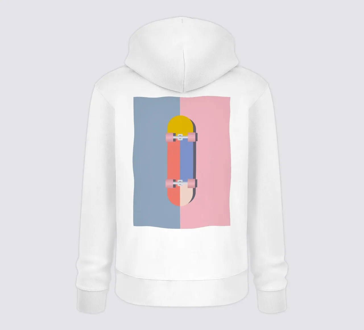 Color Blocks Skateboard 02 felpa con cappuccio da DARIA IVANOVNA