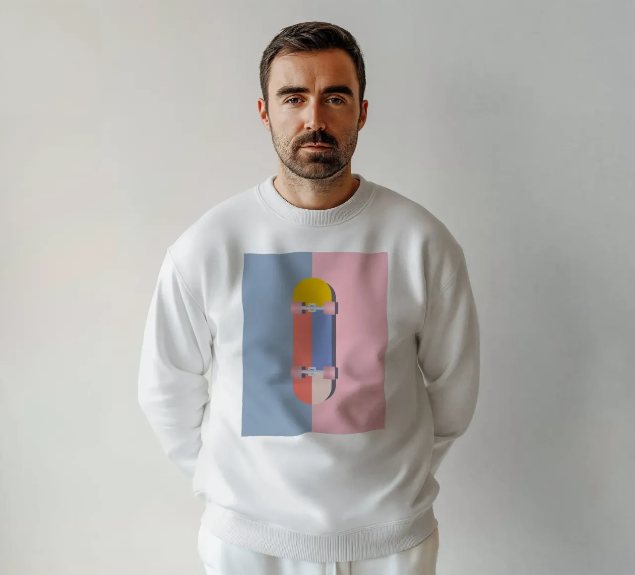 Color Blocks Skateboard 02 felpa da DARIA IVANOVNA