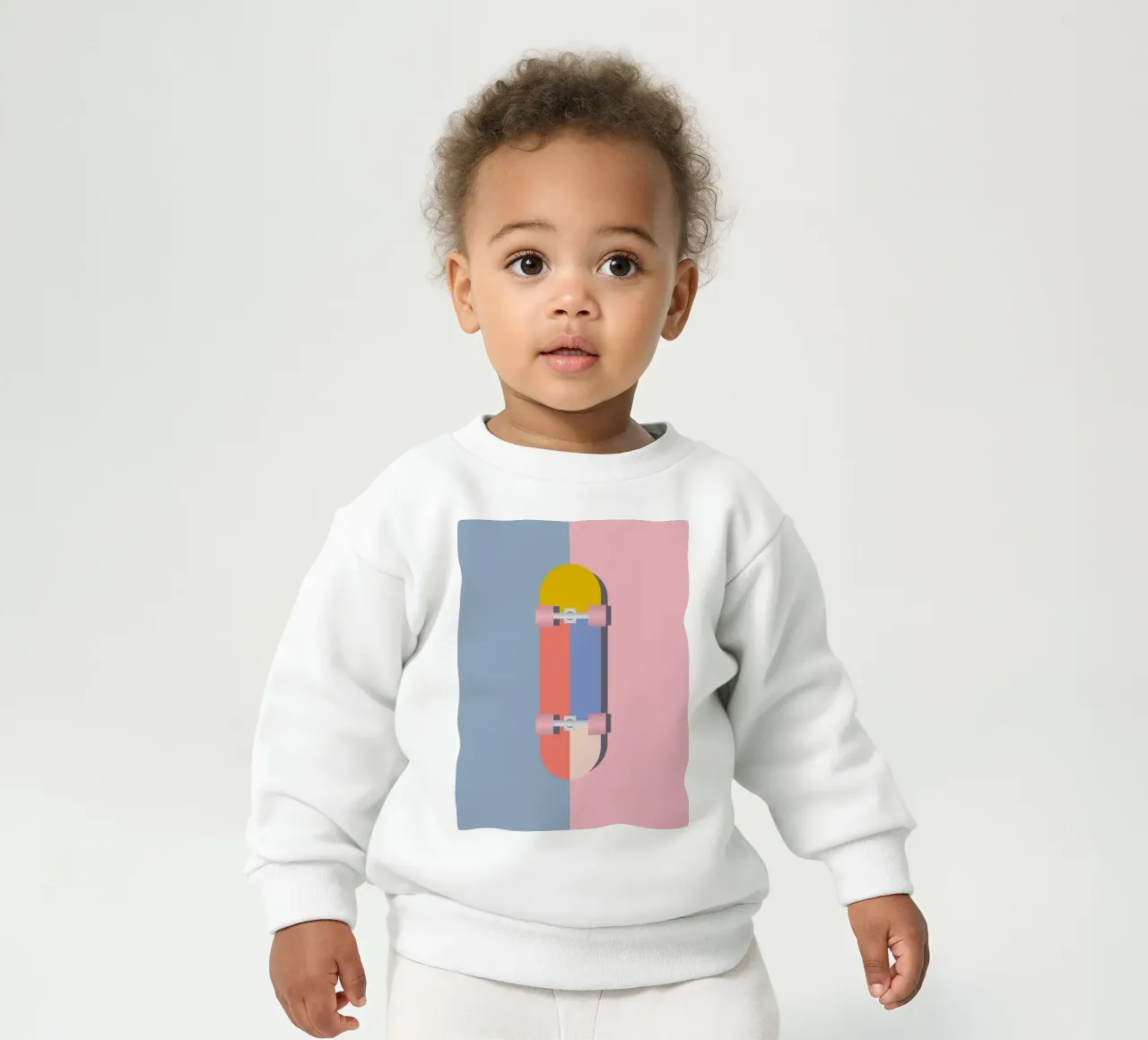 Color Blocks Skateboard 02 felpa neonato da DARIA IVANOVNA