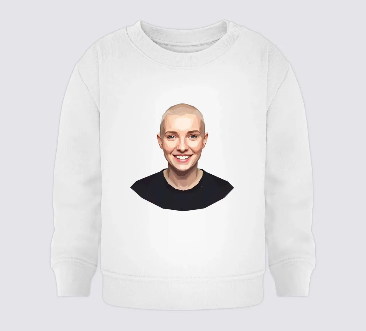 Sinéad O'Connor Lowpoly felpa neonato da Low Profile