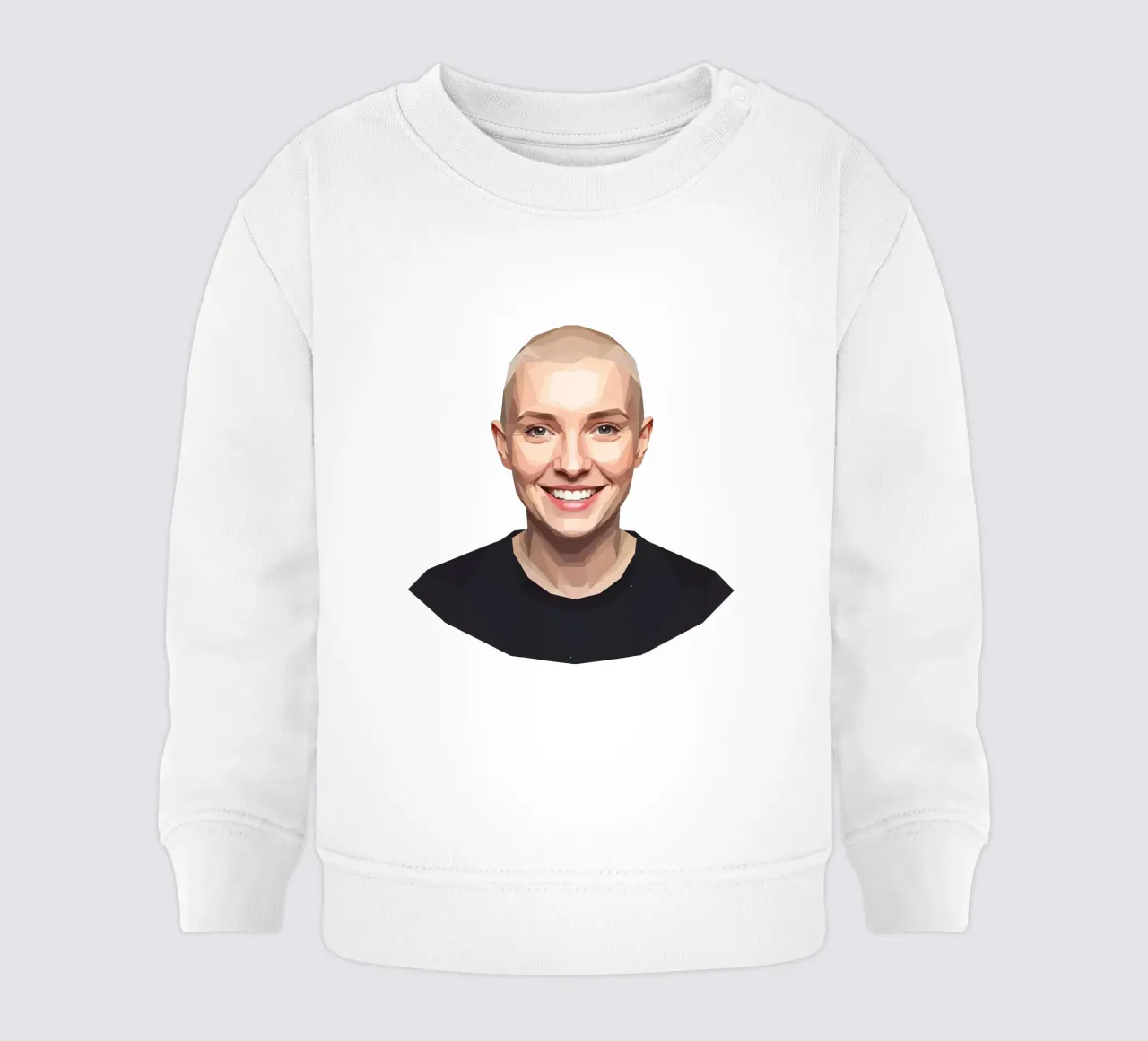 Sinéad O'Connor Lowpoly felpa neonato da Low Profile