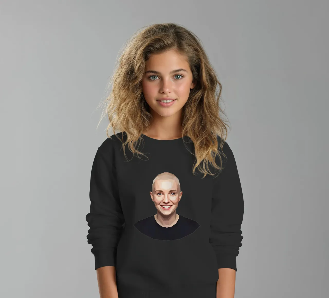Sinéad O'Connor Lowpoly felpa bambino da Low Profile