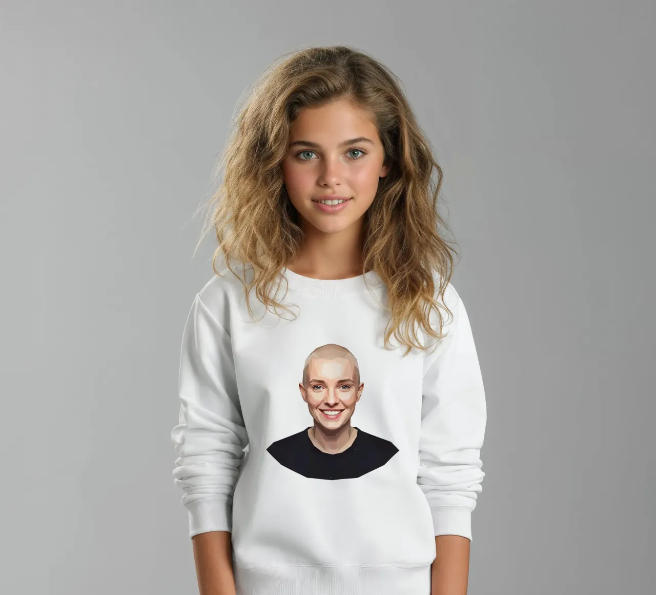 Sinéad O'Connor Lowpoly felpa bambino da Low Profile