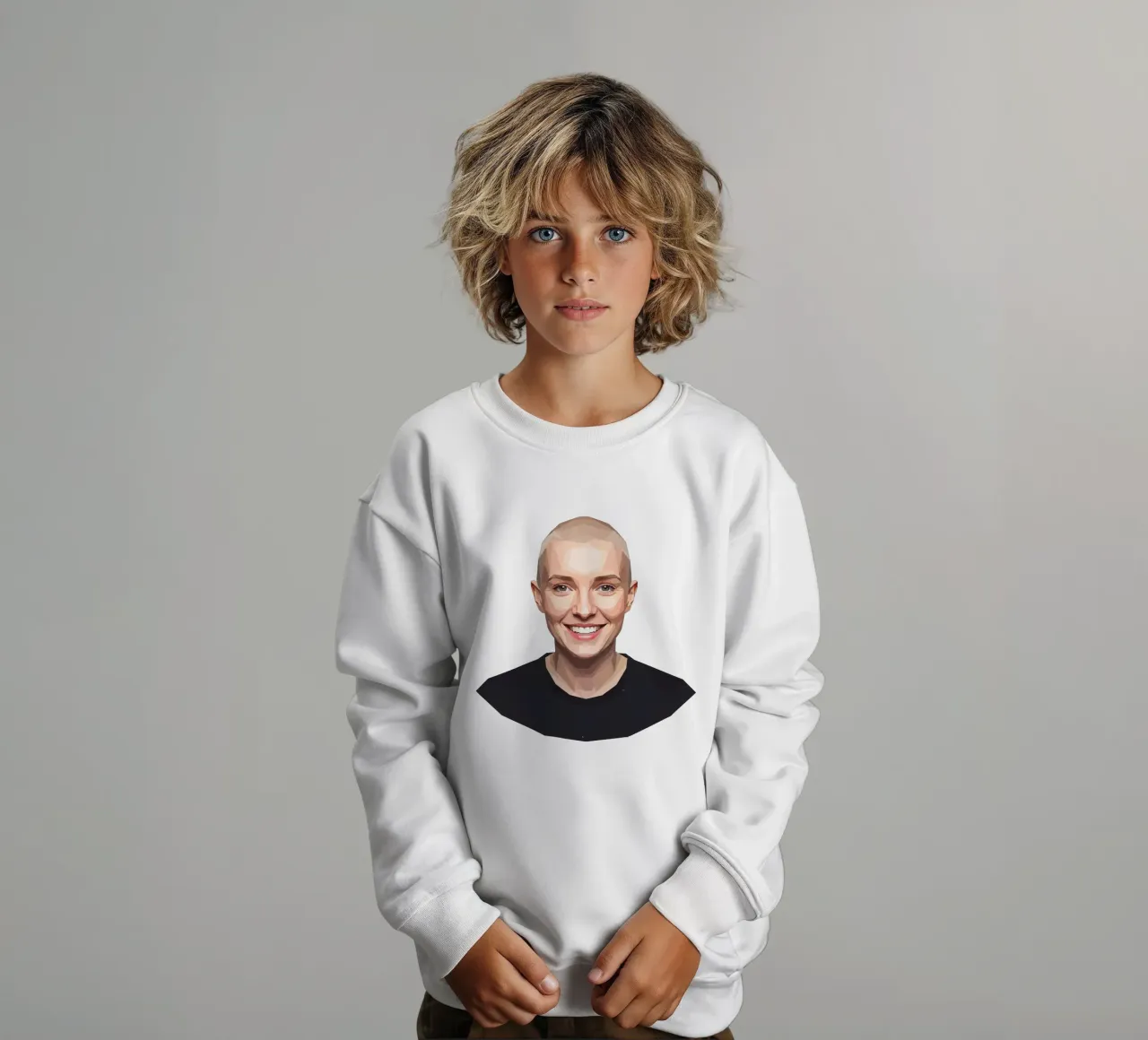 Sinéad O'Connor Lowpoly felpa bambino da Low Profile