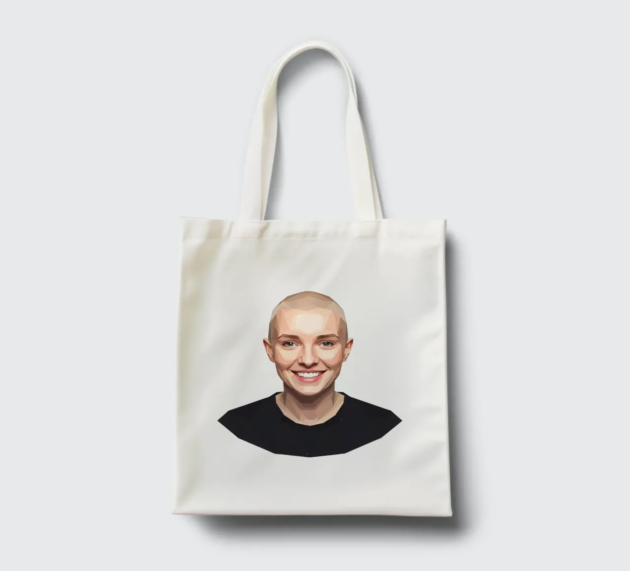 Sinéad O'Connor Lowpoly borsa in juta da Low Profile