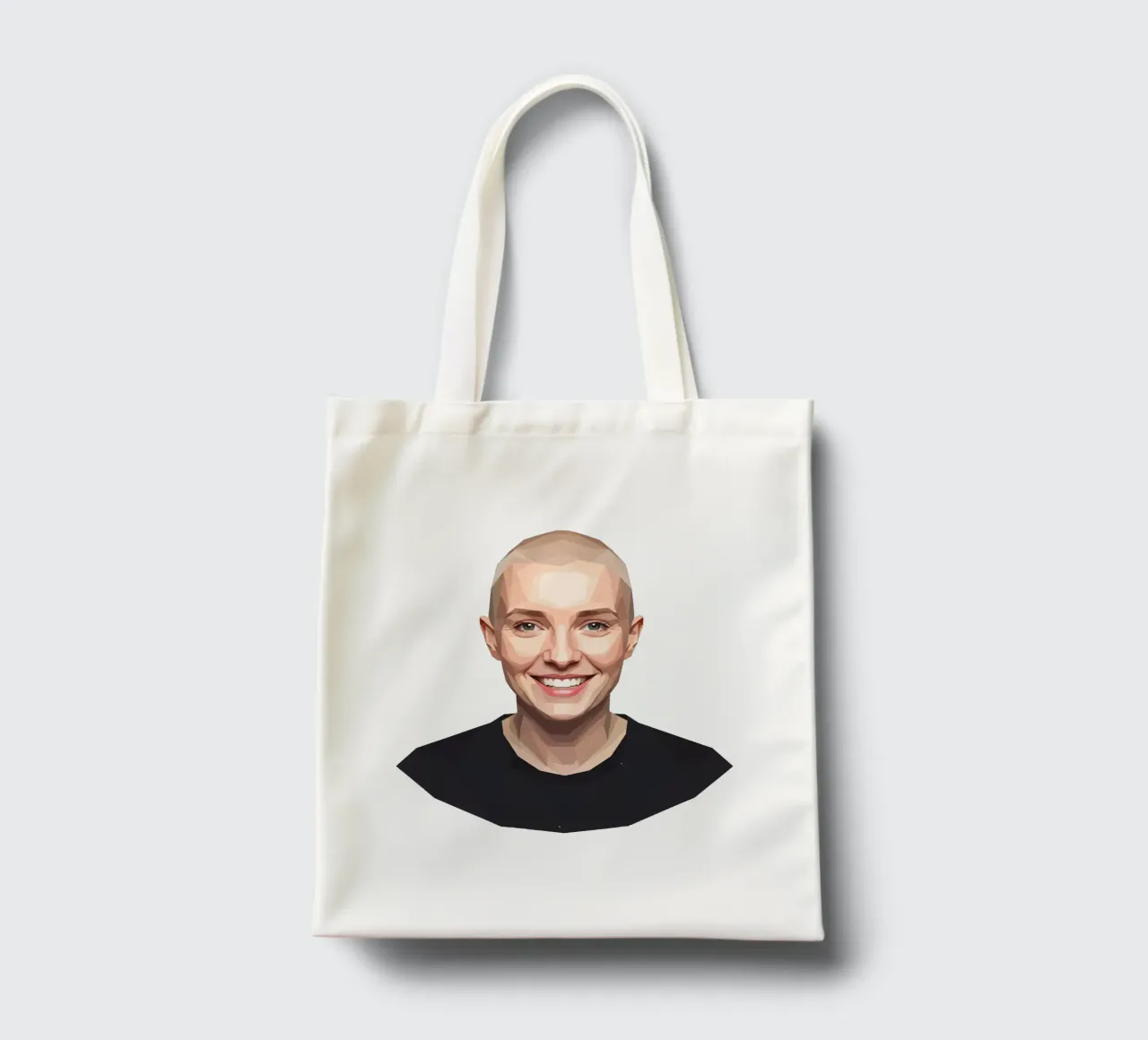 Sinéad O'Connor Lowpoly borsa in juta da Low Profile
