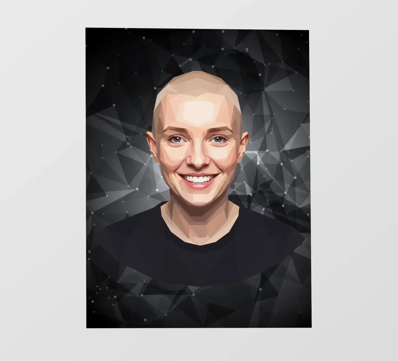 Sinéad O'Connor Lowpoly pellicola backlit da Low Profile