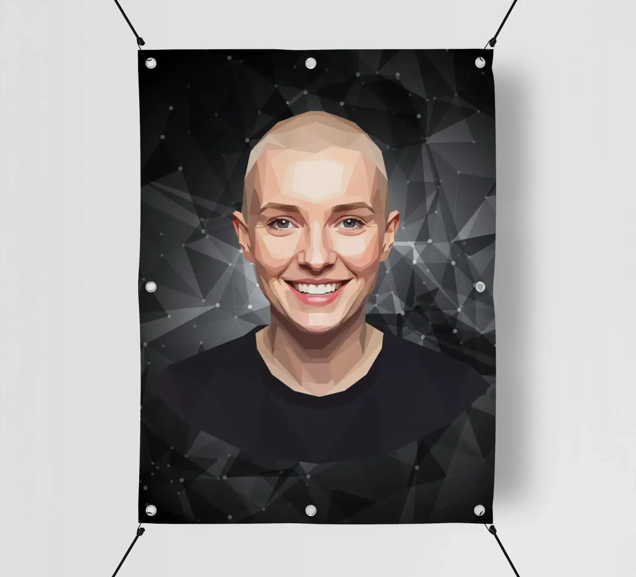 Sinéad O'Connor Lowpoly telo in pvc da Low Profile