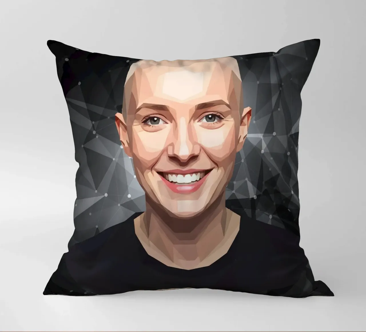Sinéad O'Connor Lowpoly cuscino da Low Profile