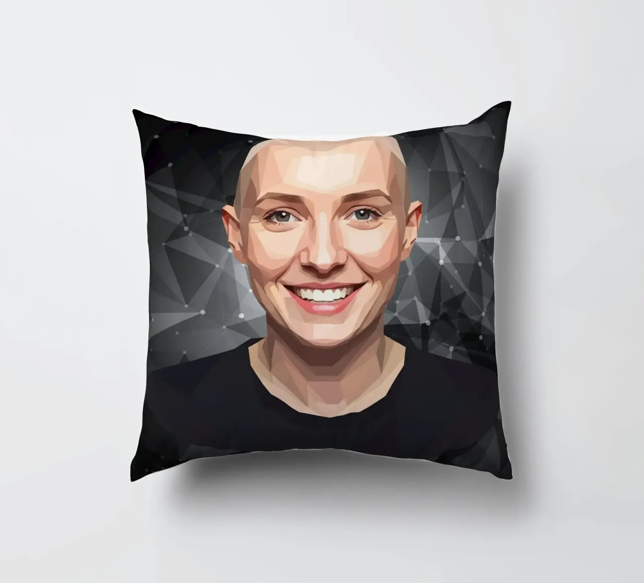 Sinéad O'Connor Lowpoly cuscino da Low Profile