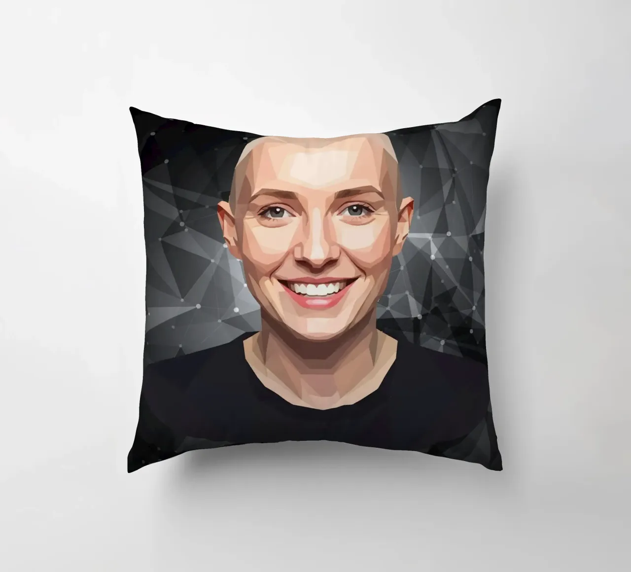 Sinéad O'Connor Lowpoly cuscino da Low Profile
