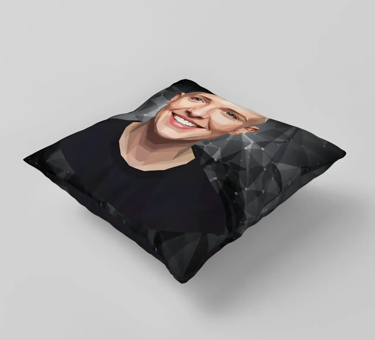 Sinéad O'Connor Lowpoly cuscino da Low Profile