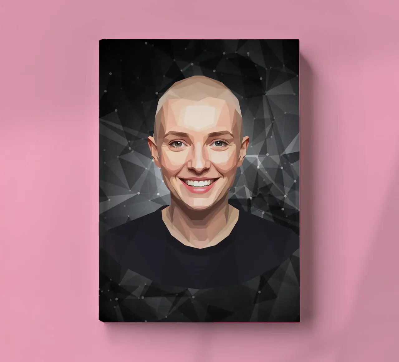 Sinéad O'Connor Lowpoly notebook by Low Profile