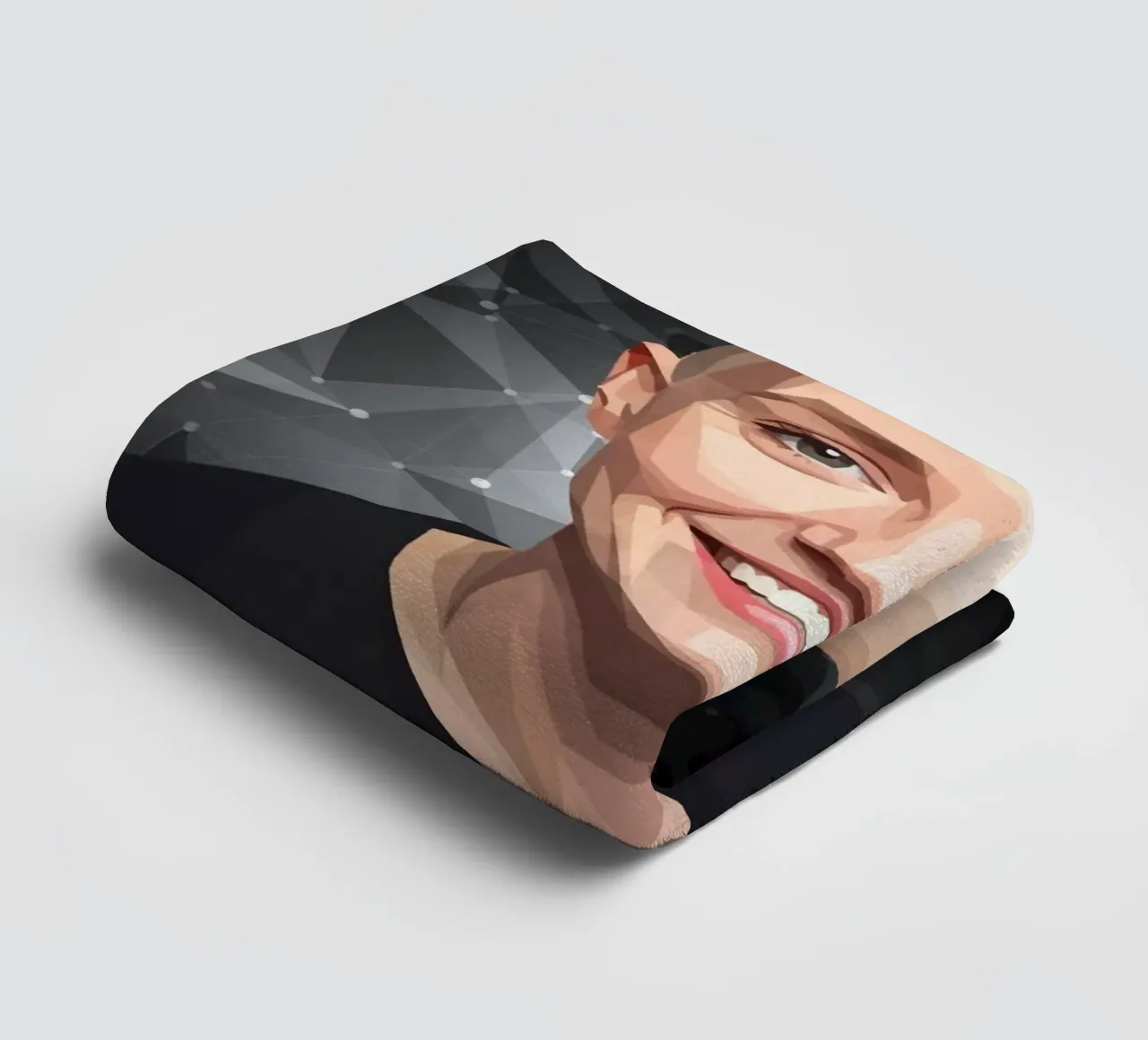 Sinéad O'Connor Lowpoly asciugamano da bagno da Low Profile