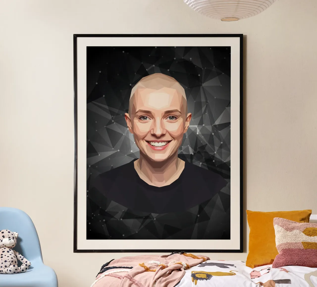 Sinéad O'Connor Lowpoly carta hahnemühle da Low Profile