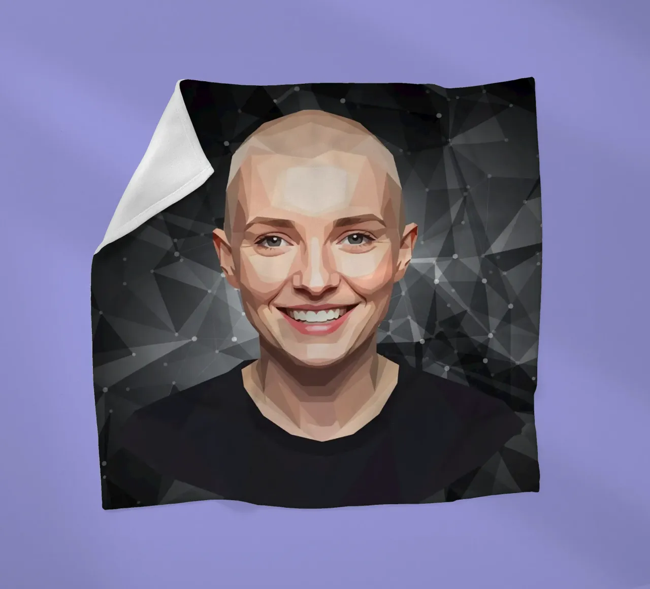 Sinéad O'Connor Lowpoly coperta in pile da Low Profile