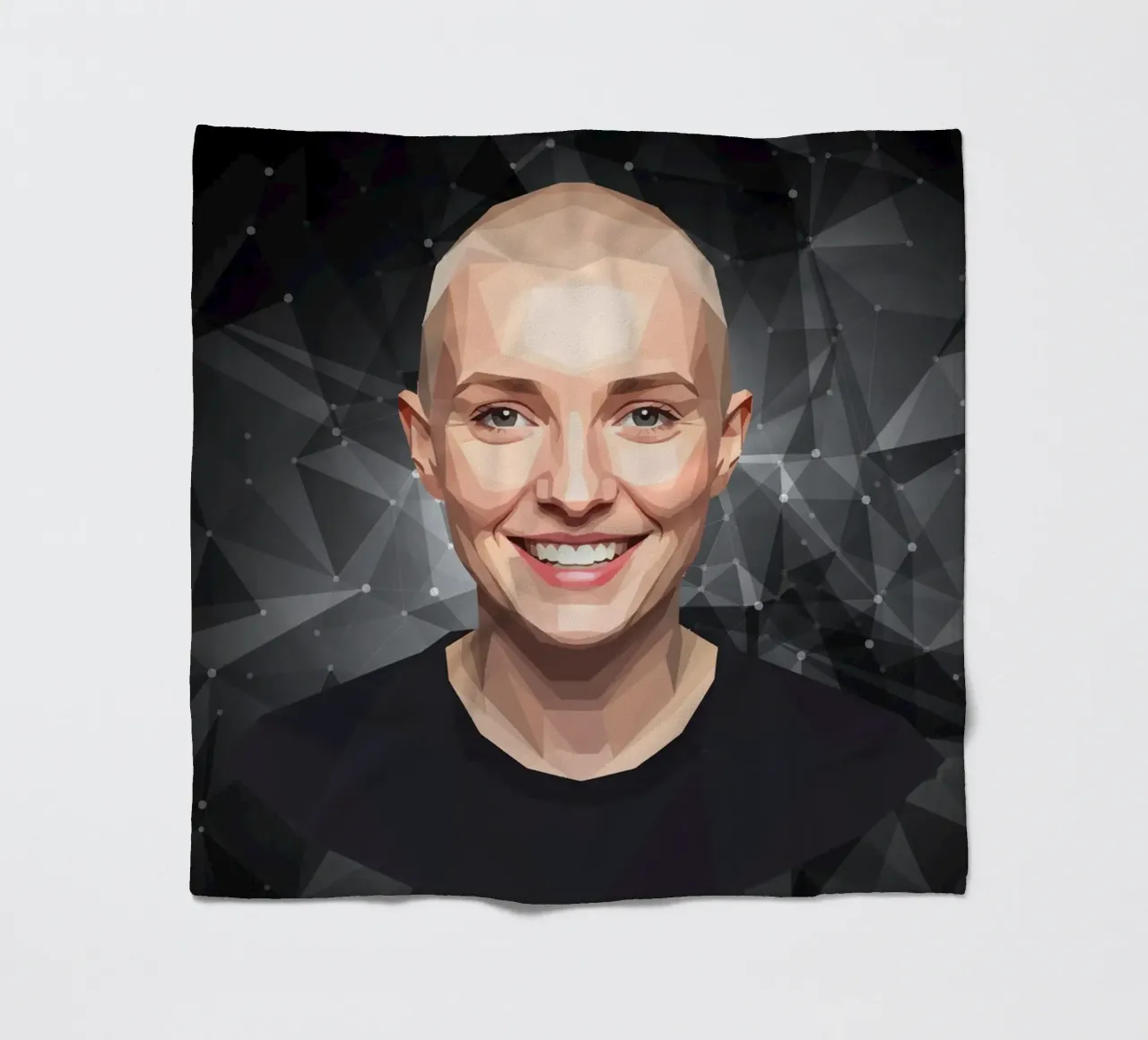 Sinéad O'Connor Lowpoly coperta in pile da Low Profile