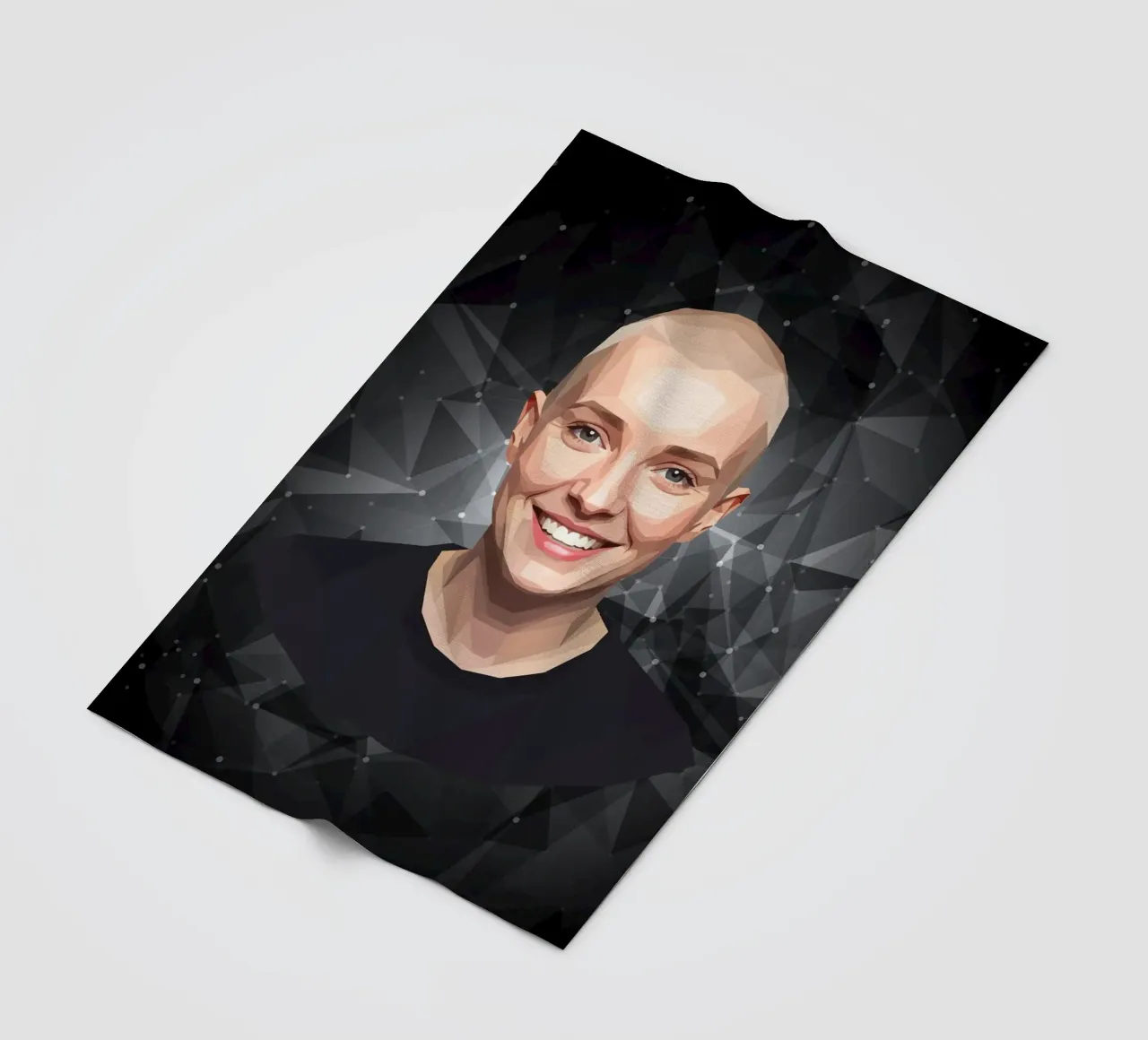 Sinéad O'Connor Lowpoly coperta in pile da Low Profile