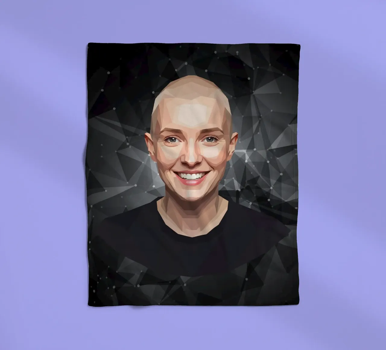 Sinéad O'Connor Lowpoly coperta in pile da Low Profile