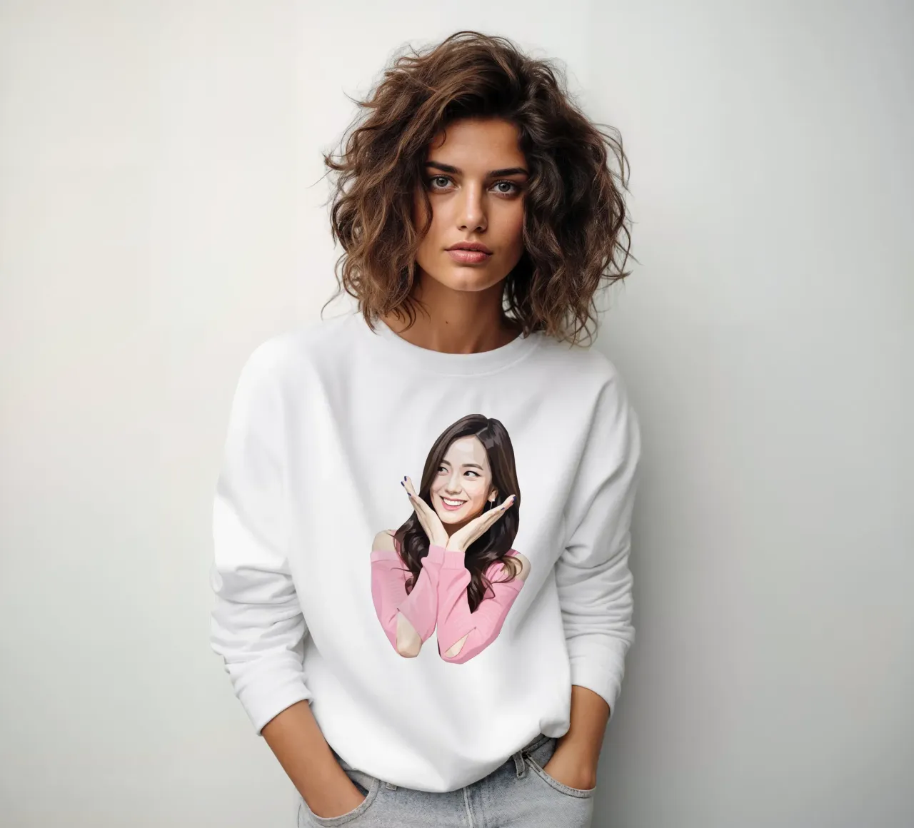 Kim Ji-soo Lowpoly felpa da Low Profile