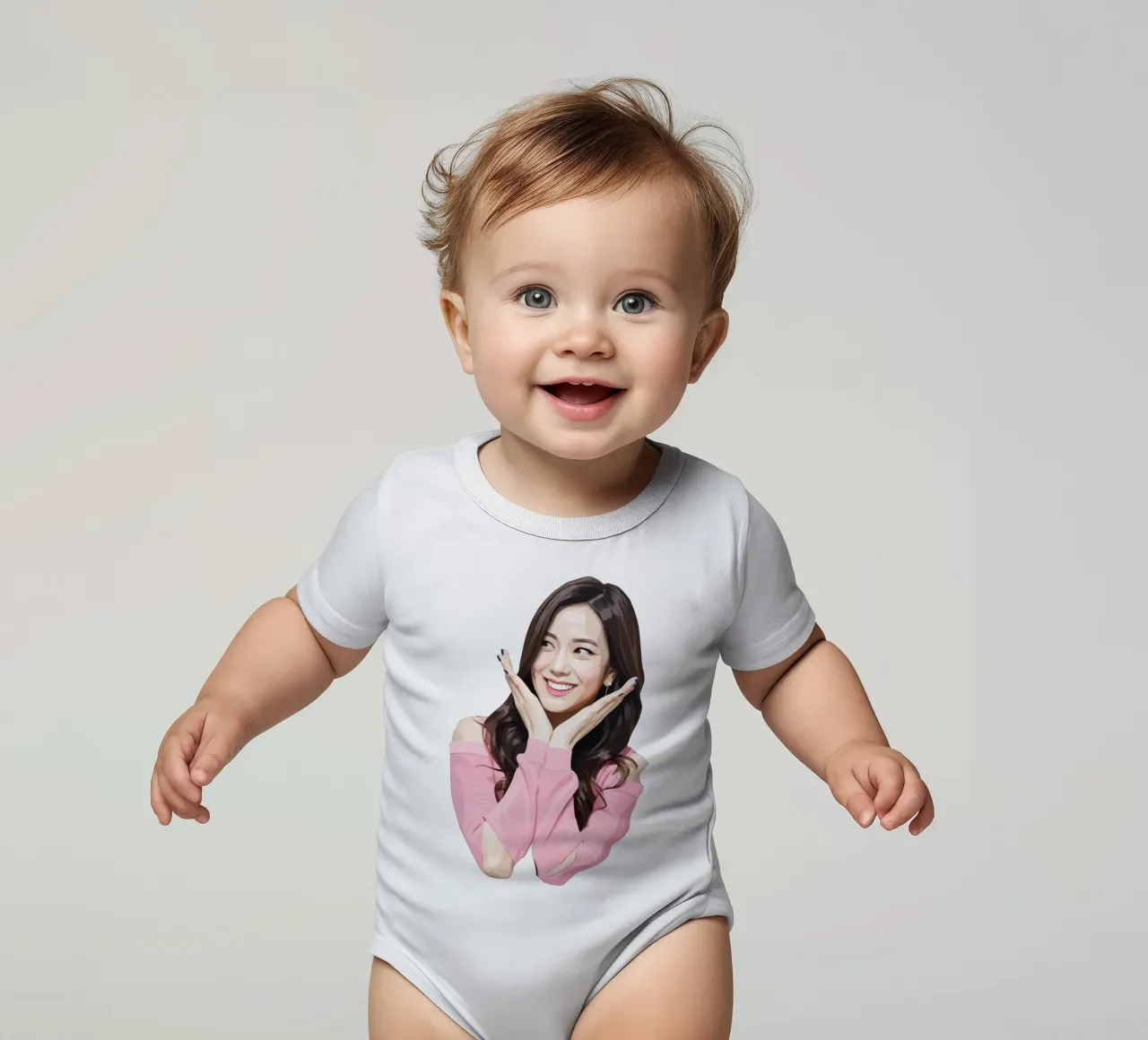 Kim Ji-soo Lowpoly body neonato maniche corte da Low Profile