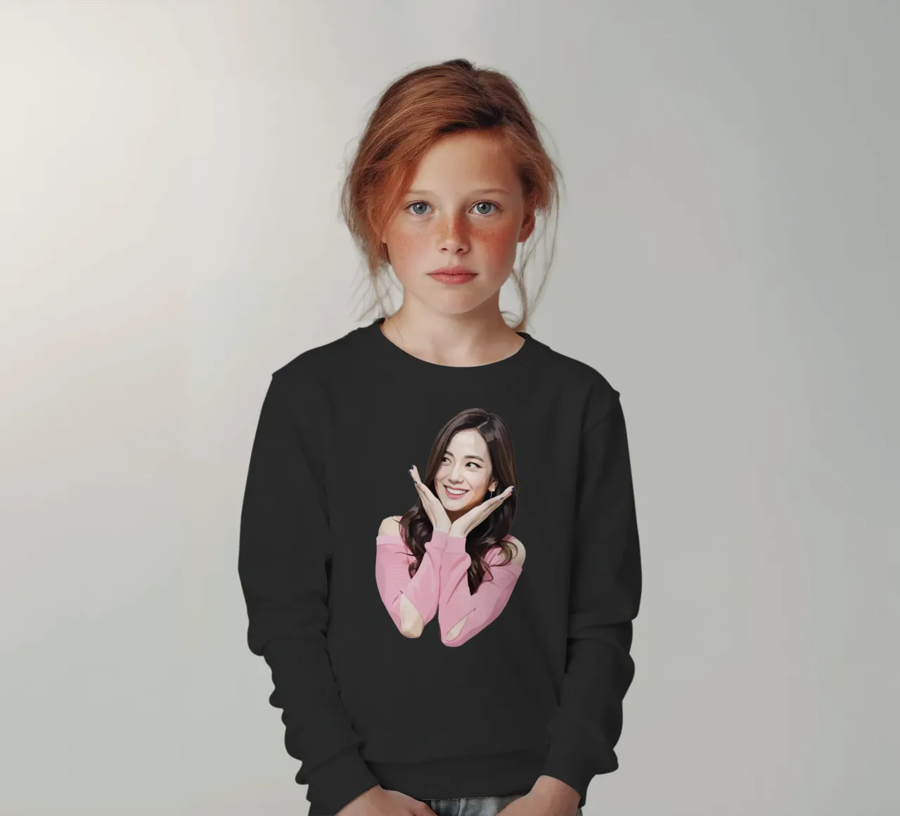 Kim Ji-soo Lowpoly felpa bambino da Low Profile