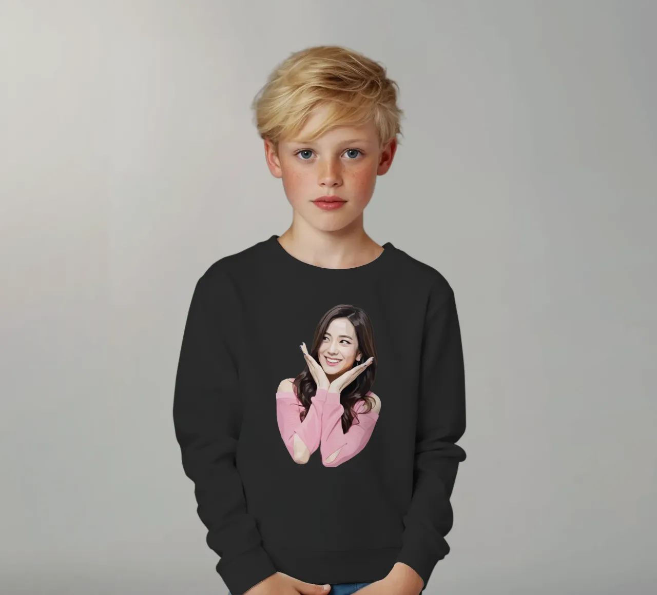 Kim Ji-soo Lowpoly felpa bambino da Low Profile