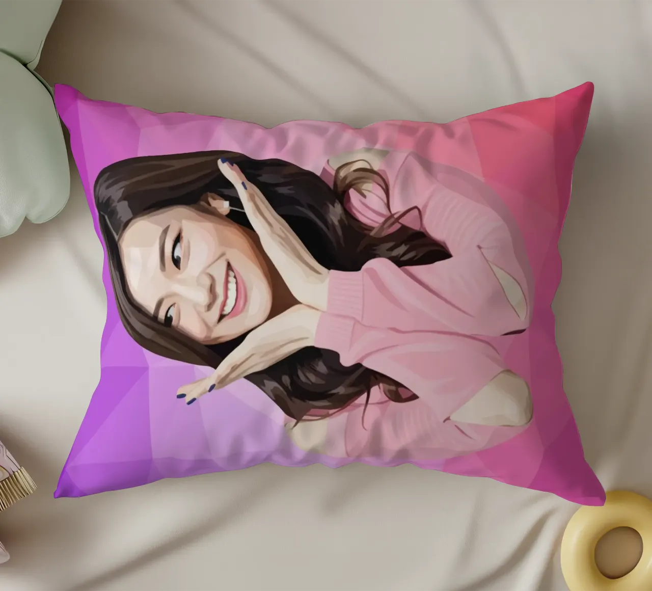 Kim Ji-soo Lowpoly cuscino da Low Profile