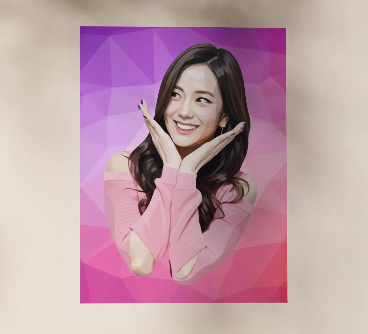 Kim Ji-soo Lowpoly pellicola backlit da Low Profile