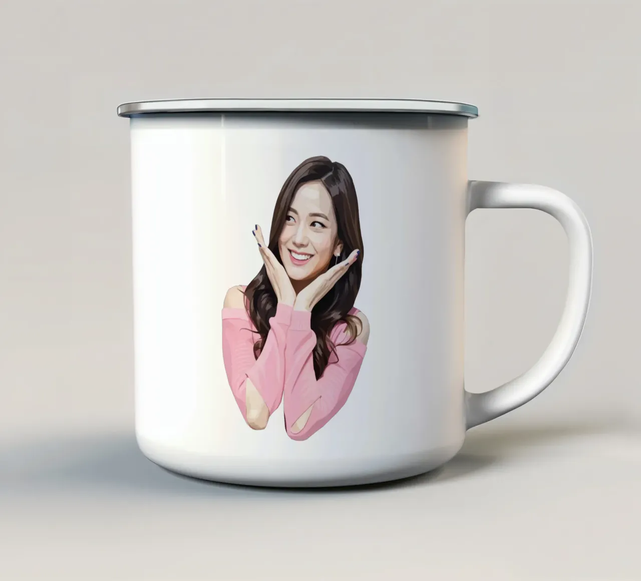 Kim Ji-soo Lowpoly tazza in smalto da Low Profile