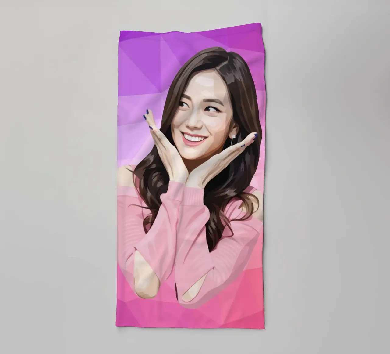 Kim Ji-soo Lowpoly asciugamano da bagno da Low Profile