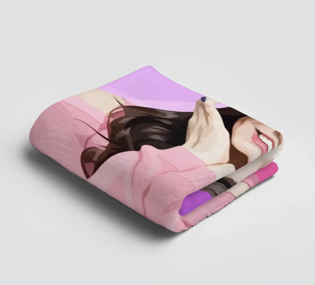 Kim Ji-soo Lowpoly asciugamano da bagno da Low Profile
