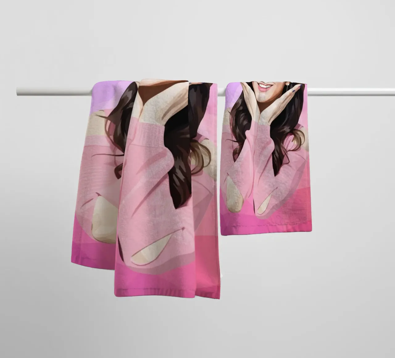 Kim Ji-soo Lowpoly asciugamano da bagno da Low Profile