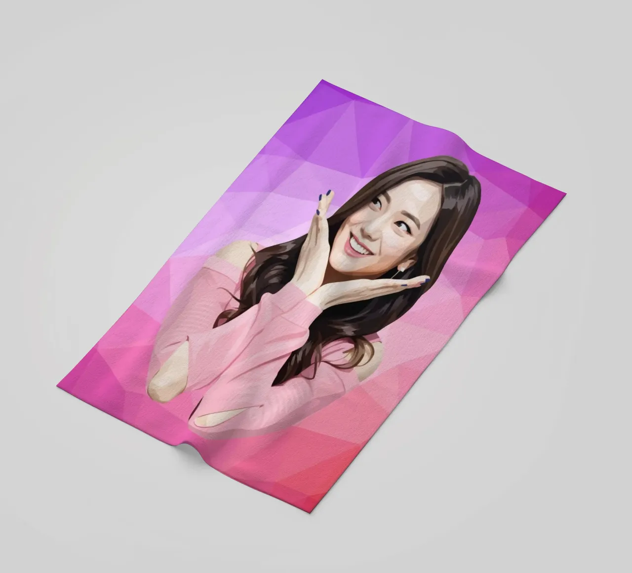 Kim Ji-soo Lowpoly telo mare da Low Profile