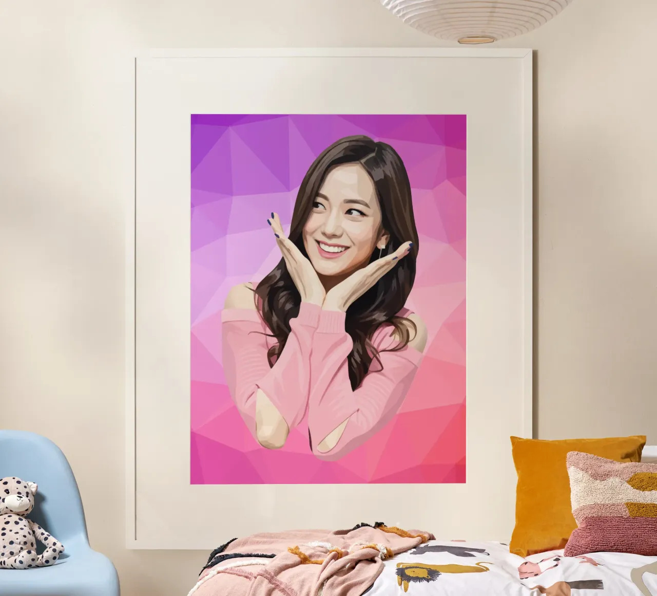 Kim Ji-soo Lowpoly carta hahnemühle da Low Profile