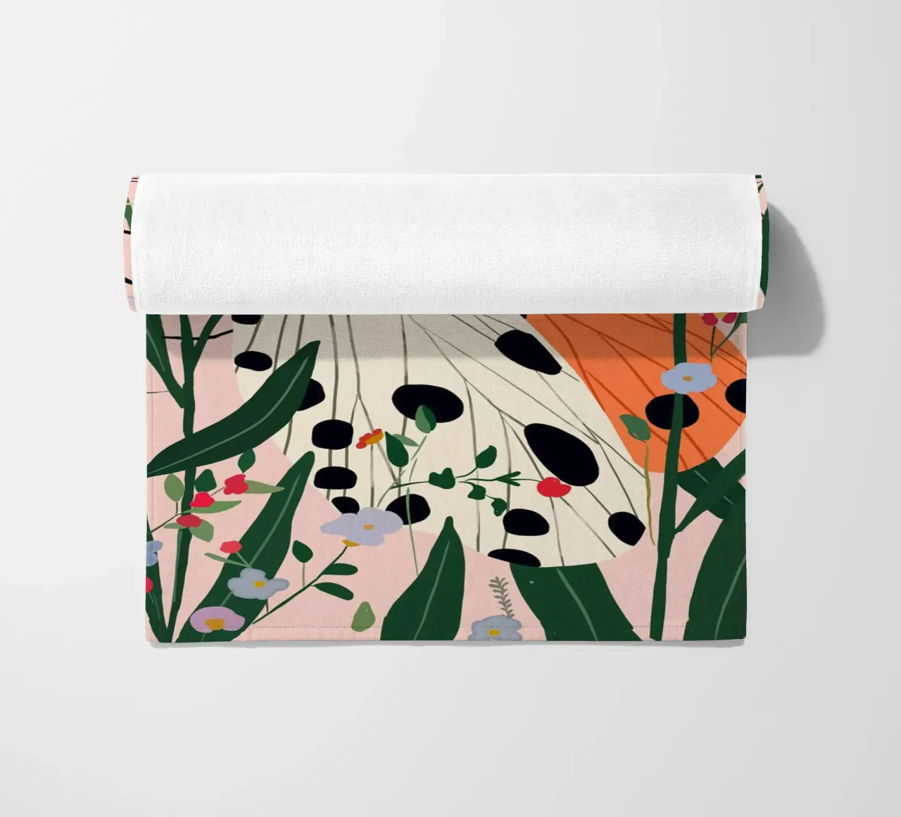 Hidden Butterfly beach towel by ArtsySesta