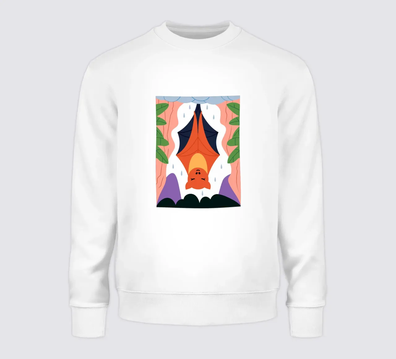 Pipistrello sotto la pioggia felpa da PROTECT ANIMALS